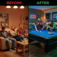 Billiard Table, Pool Table, Game Table, Game Room Indoor Standard Pool Table — Before & After